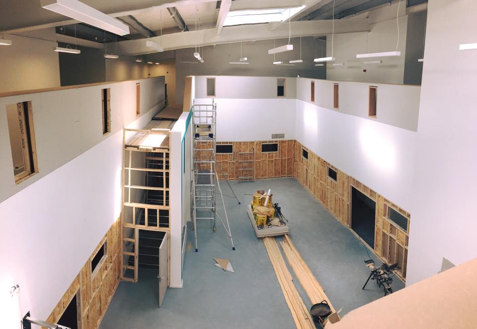 A photo of an internal building site as part of planned works